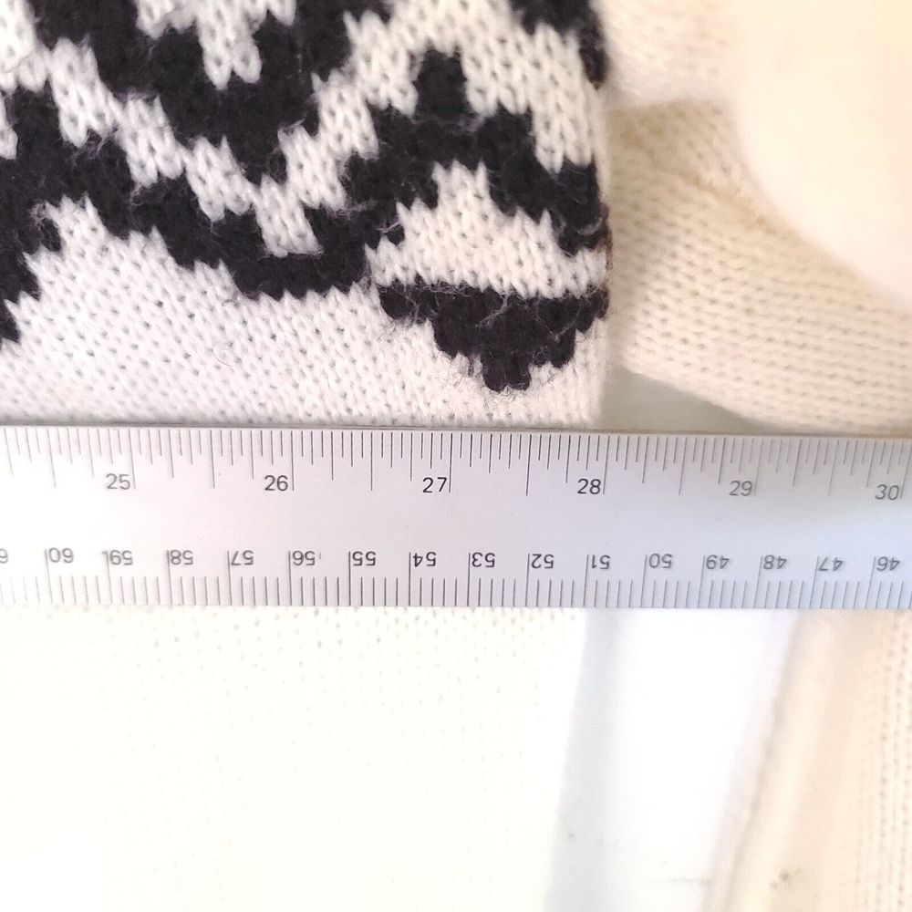 Lane Bryant plus size 18/20 W open front Geometric cardigan 3/4 sleeve ivory Wht - Picture 10 of 15